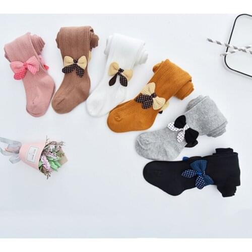 2019 Cotton Baby Warm Pantyhose Autumn Winter Baby Tights Hot Toddler Kid Girl Ribbed Stockings Solid Candy Color Tight 0-4Y