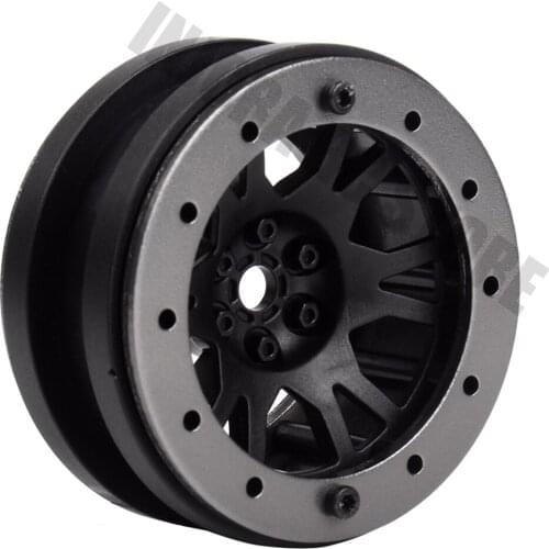 4PCS 1/10 RC Rock Crawler Plastic 1.9" Bead-Loc Wheel Rim for 1:10 Axial SCX10 AXI03007 Tamiya CC01 D90 Wheel Hex