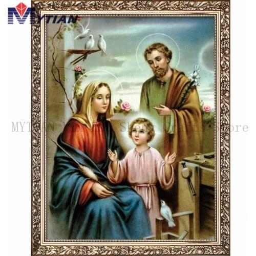 5d DIY Diamond Painting Religion Jesus Diamond Embroidery Mosaic Christian Gods Needlework Cross Stitch Kits Handmade Home Decor