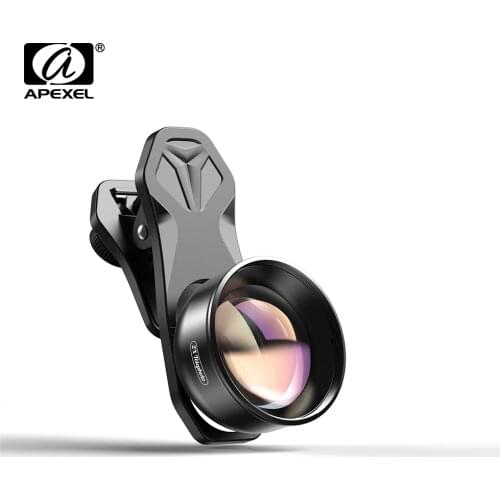 APEXEL HD Optic Phone Mobile Lens 2X Telescope Portrait Lens With CPL-Star Filter Lens For Xiaomi Redmi Huawei Most Smartphones