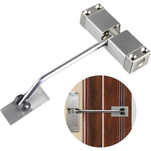 Automatic Door Closer Mounted Spring Door Closer Closing Latching Security System For Home Office Hotel Room Doors Dropshipping