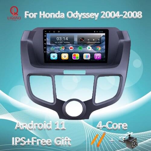 Car Radio For Honda Odyssey 2004-2008 Android 11.0 Multimedia Video Player Free MAP Auto Stereo GPS Navigation USB Charge WIFI