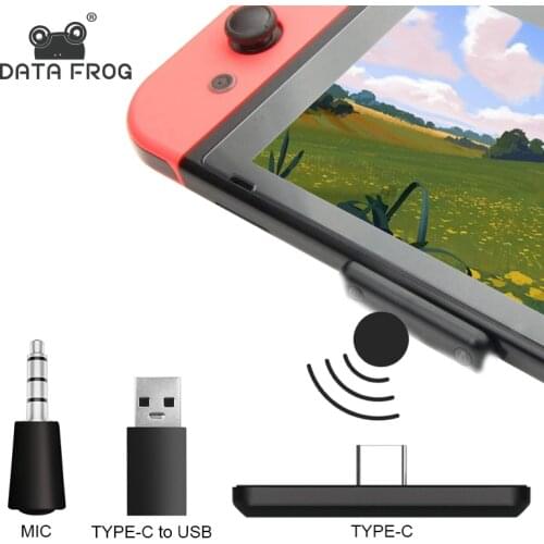 Data Frog Wireless Bluetooth Adapter USB Type-C For Nintendo Switch Audio Receiver transmitter For PC Converter For PS4 Console