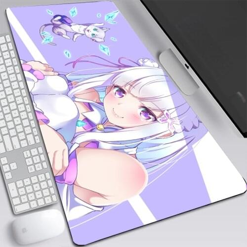 Anime Girl Large Gaming Mouse Pad XL Laptop Mousepad Pads PC Accessories Game Mousemat Mats for A Different World From Scratch