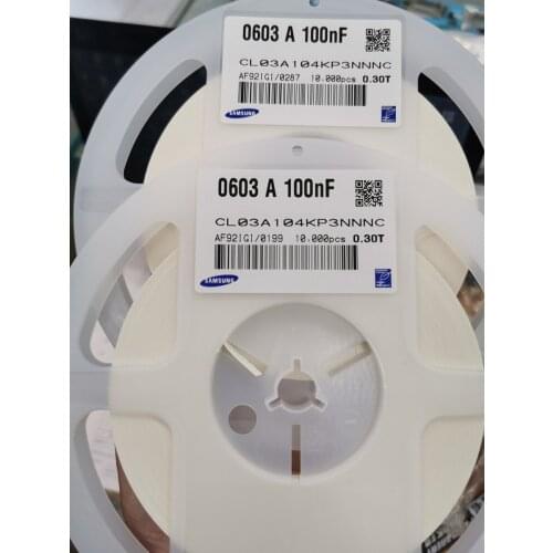 CL03A104KP3NNNC CL03A104KP3NNNH CAP CER 0.1UF 10V X5R 0201 0.1µF ±10% 10V Ceramic Capacitor X5R 0201 (0603 Metric