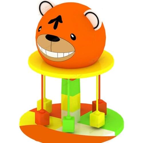 Kids amusement indoor soft electric toys,kids rotating soft chairs,cartoon bear soft play equipment