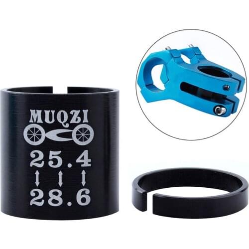 Aluminum Alloy Bicycle Handlebar Shim Stem Reducer Adapter For 25.4 To 28.6mm