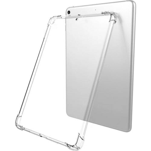 Besegad Wear Resistant Transparent Silicone Protector Cover Case Skin Sleeve for Apple iPad Mini5 Mini 5 2019 Tablet Accessories