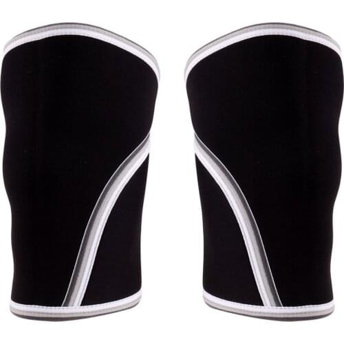 2 Pcs 7mm Neoprene Compression Knee Sleeves Support for Weightlifting, Powerlifting & Cross Training, Black
