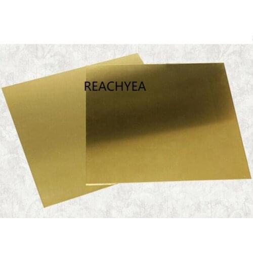 1mm 2mm 3mm 50X50mm Brass Sheet Plate of CuZn40 2.036 CW509N C28000 C3712 H62 Customized Size Laser Cutting NC Free Shipping