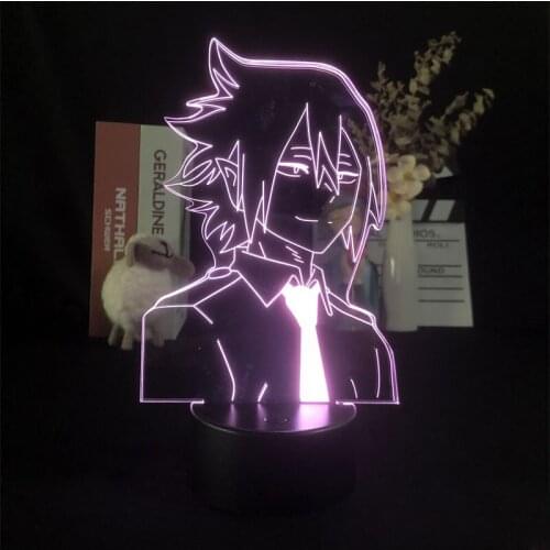 Manga My Hero Academia Tamaki Amajiki Japanese Anime Decor Dropship 3D Night Light Alarm Clock Base Light Color Changing
