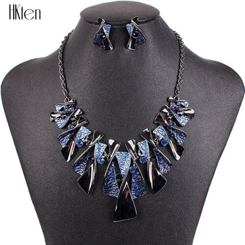 MS17316 Hot Sale Brand Jewelry Sets Classic Design Bridal Jewelry Womans Necklace Set High Quality 5 Colors Party Gifts