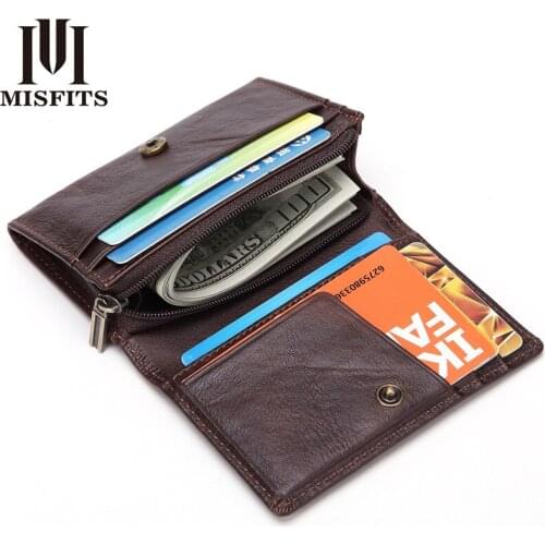 Men Business Wallet Portable Mini Coin Purse Mens Pants Pocket Card Bag Short Clutch