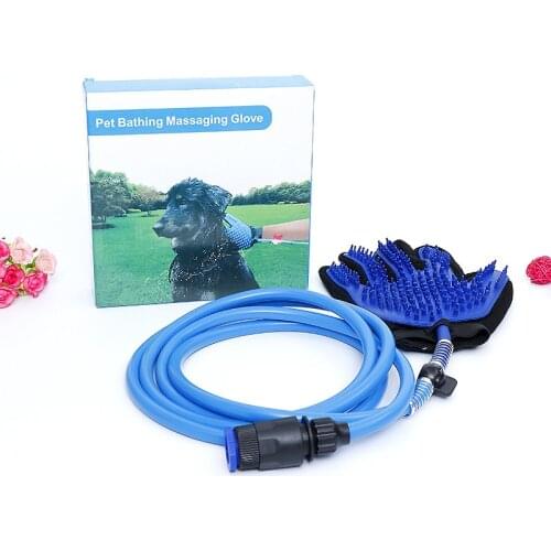 New Dog Pet Cat Cleaning Bath Shower Head Device Multi-functional Comb Water Sprayer Nozzle Brush Glove Grooming Massage For Dog
