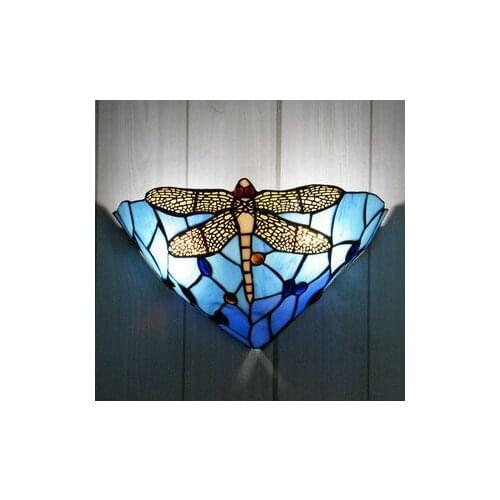 Light wall lamp wall lamps in the background wall light Dragonfly living room bedroom blue wall light ZA82410
