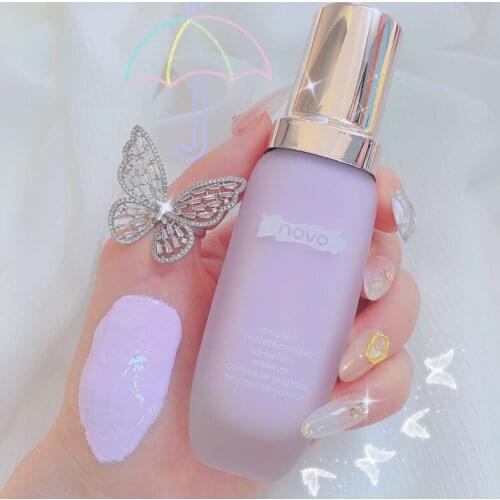 NOVO Isolating Cream Priming Makeup Milk Students Whitening Brightening Skin Color Concealer Waterproof Sweat-proof Do Not Take