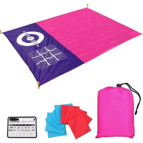Beach Blanket Sandproof Waterproof, 4-7 Adults Oversized Beach Mat Lightweight Portable Picnic Blanket