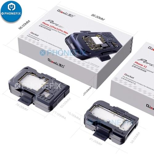 Qianli isocket Jig MainBoard Testing Fixture PCB Separating Holder for Iphone 11/11PRO/PRO Max Logic Board Function Testing