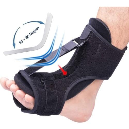 Adjustable Plantar Fasciitis Ankle Support Foot Drop Orthosis Ankle Brace Support Varus Valgus Orthosis Rehabilitation Fixed