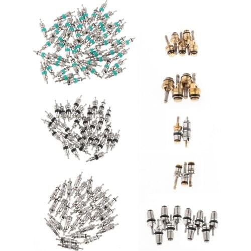 134pcs Air Conditioning A/C Valve Cores + 2-Way Remover Repair Tools
