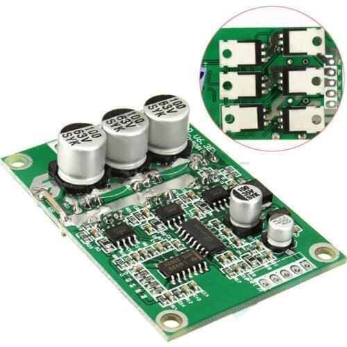 500W PWM Brushless Motor Controller Hall DC Motor Balancing Automotive Balanced BLDC Car Driver Control Board Module 12V 24V 36V