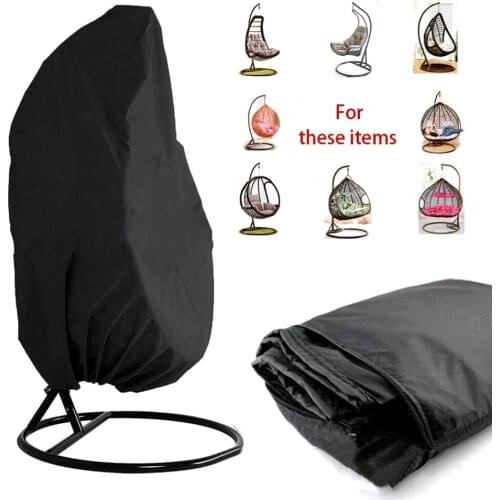 Sunshade Waterproof Outdoor Hanging Egg Chair Cover Swing Chair Dust Rain Cover Protector Patio Chair Cover UV Protective Case