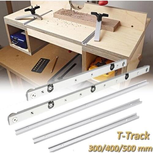 Aluminium Alloy 45 Type T-Tracks Slot Miter Track And Miter Bar Slider Table Saw Miter DIY Table Saw Workbench Woodworking Tools