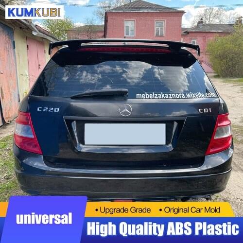 For Benz Ford Focus Hatchback Universal Spoiler Binzhi Outlander RAV4 Fit Wing Tiger Alto Swift SUV Modified Rear Black Spoiler