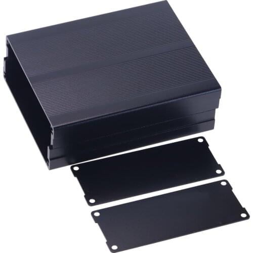 Waterproof Aluminum Junction Box Black Instrument Electronic Enclosure Case 40x97x120mm DIY Electronic Project Box Split Type