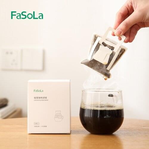 Japanese-style Disposable Coffee Fliter Bags Portable Hanging Ear Style Coffee Filters Paper Bag for Espresso Coffee 30Pcs/Pack