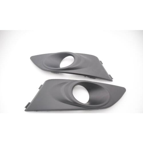 1Pair Black Fog light bumper car cover lamp bezel for Chevrolet Aveo 2011-2016