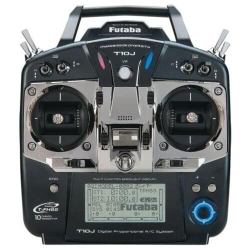 Futaba T10J 10-Channel 2.4GHz Computer Radio System for RC Helicopter Multicopter fpv