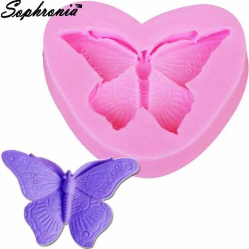 10PCS/SET 3D Butterfly Silicone Baking Molds Candy Chocolate Resin Clay Mold DIY Sugar Craft Cupcake Fondant Cake Tools M838