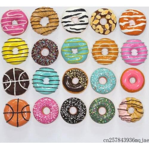 100pcs Doughnut Refrigerator Stickers Fridge Message magnet souvenirs Simulation Food Magnet for Kids Message Holder Home Decor