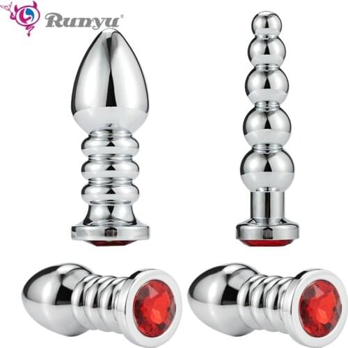 Anal Plug Booty Beads Butt Plug Anal Massager Spiral Beads Stimulation Thread Anal Plug Anus Sex Toy for Adult Couple SM Product