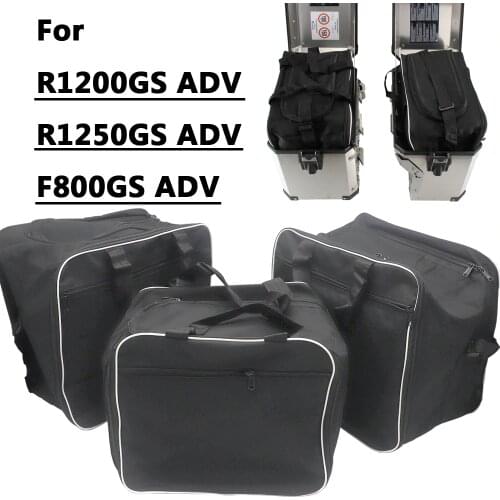 For BMW R1200GS Adv Black Inner Bags R 1200 GS adventure WATER-COOLED 2013-2017 Motorcycle Luggage Bags
