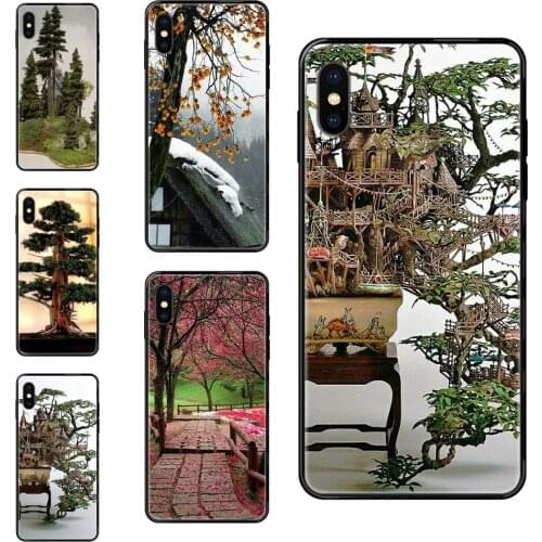 Black Soft TPU Case Capa Cover Bonsai Village For Redmi Note 4 5 5A 6 7 8 8T 9 9S Pro Max Quality