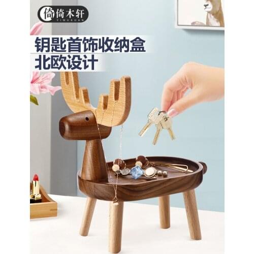 Wooden shelf organizer desktop sitting room dresser Small items storage rack bathroom accessories organization storage rack