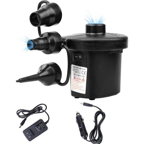 Electric Air Pump Inflatable Pump (EU Plug/US Plug/UK Plug) With Car charger Portable Quick Filling Air Mattress Inflated Toy