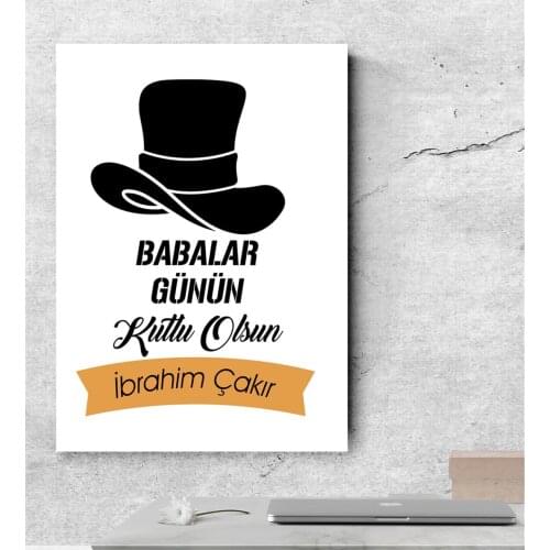 Personalized Fathers Day Themed Canvas Print 50x70 Cm 24-668 Gift Home Decoration Special Design Home Office Business lot good Quality