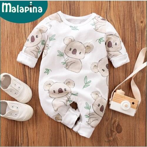 Malapina Newborn Baby Boy Girl Romper Clothes Cute Colorful Onesie Jumpsuit Infant Cotton Outfit Toddler Casual Costume