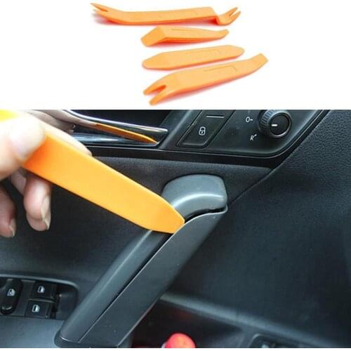 4pcs/set Auto Door Clip Panel Trim Removal Tool Kits Navigation Disassembly Seesaw Car Car Interior Disassembly Tool Set
