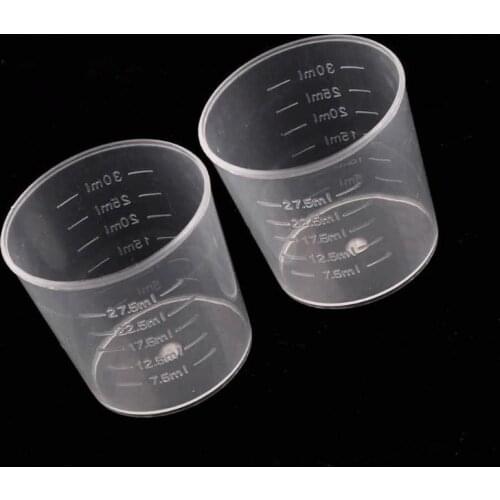 100Pcs 30ML Epoxy Resin Plastic Measuring Cups Kit Resin Mold Jewelry Making
