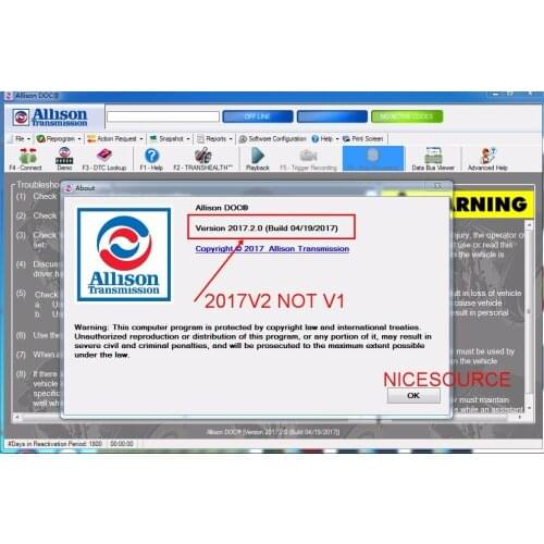 2017 new Universal Allison DOC v2017 V2 unlocked keymaker+activator+doc software unlimited install on computers