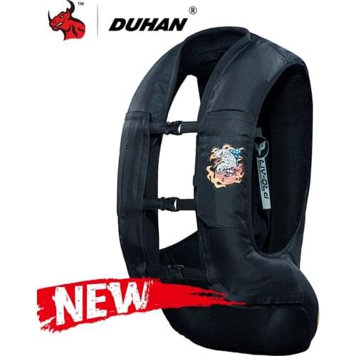 DUHAN New Motorcycle Jacket Air-bag Vest Motorcycle Vest Air Bag System Protective Gear Reflective Motorbike Airbag Moto Vest