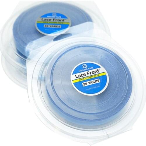 Wholesale 36Yards Blue Lace Front Support Tape Double Sided Adhesive Hair Tape For Tape Extension/Toupee/Lace Wigs