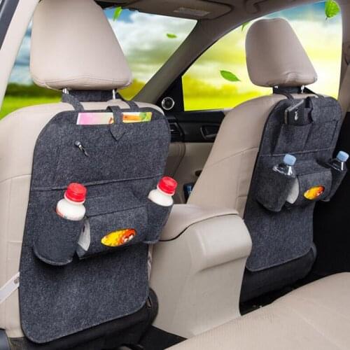 Car organizer Upgraded Version Felt Car Storage Bags Stowing Tidying Tissue Boxes Seat Back Hanging Bag Automotive Interior