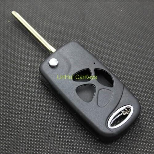 PINECONE for Toyota Camry 3 Buttons Uncut Blade Modified Remote Blank Keys ABS Shell Brass Blade 1PC