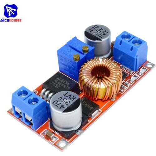 Diymore XL4015 CC/CV Adjustable DC-DC DC 0.8-30V to DC 5-32V 5A Step Down Buck Board Lithium Battery Charger Converter Module