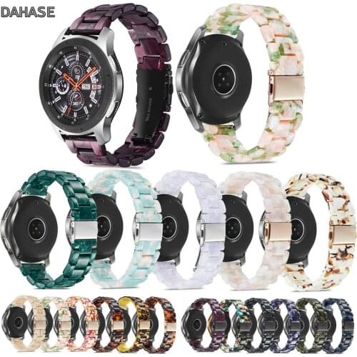 20mm 22mm Colorful Resin Strap For Samsung Galaxy Watch 3 41mm 45mm Band Quick Release Wristband Bracelet Replacement Watchbands